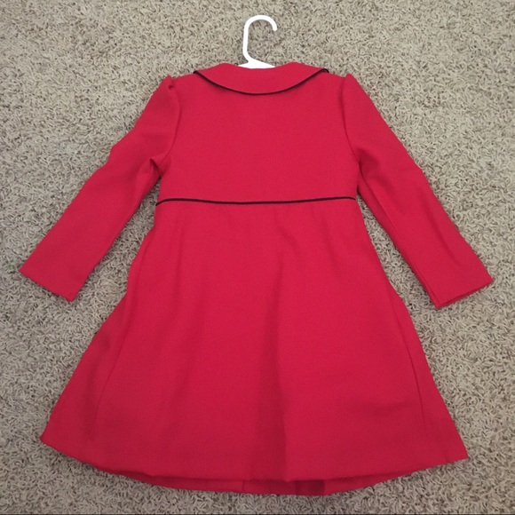 4T red and black dress and jacket. Like new - Picture 2 of 7